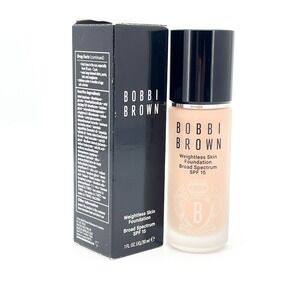 Bobbi Brown Weightless Skin Foundation SPF 15 C-046 Cool Beige 1oz Full Size NEW